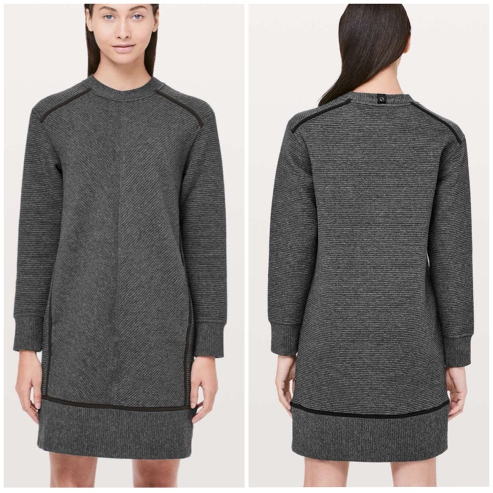 Lululemon On Repeat Dress in Heathered Core Dark Grey [1506]